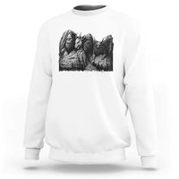 Cryptid Mount Rushmore Sweatshirt Bigfoot Mothman Jersey Devil Chupacabra