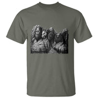 Cryptid Mount Rushmore T Shirt Bigfoot Mothman Jersey Devil Chupacabra