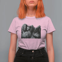 Cryptid Mount Rushmore T Shirt For Women Bigfoot Mothman Jersey Devil Chupacabra