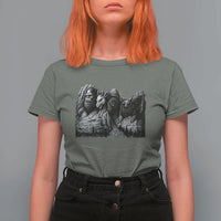 Cryptid Mount Rushmore T Shirt For Women Bigfoot Mothman Jersey Devil Chupacabra