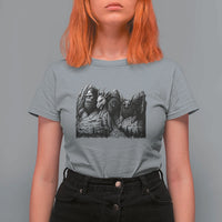 Cryptid Mount Rushmore T Shirt For Women Bigfoot Mothman Jersey Devil Chupacabra