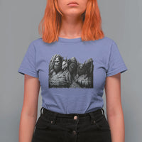 Cryptid Mount Rushmore T Shirt For Women Bigfoot Mothman Jersey Devil Chupacabra