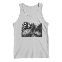 Cryptid Mount Rushmore Tank Top Bigfoot Mothman Jersey Devil Chupacabra