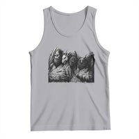 Cryptid Mount Rushmore Tank Top Bigfoot Mothman Jersey Devil Chupacabra