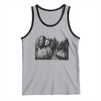 Cryptid Mount Rushmore Tank Top Bigfoot Mothman Jersey Devil Chupacabra