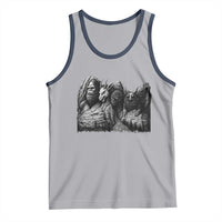 Cryptid Mount Rushmore Tank Top Bigfoot Mothman Jersey Devil Chupacabra