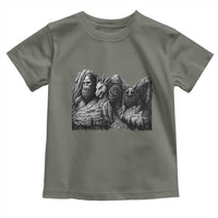 Cryptid Mount Rushmore Toddler T Shirt Bigfoot Mothman Jersey Devil Chupacabra