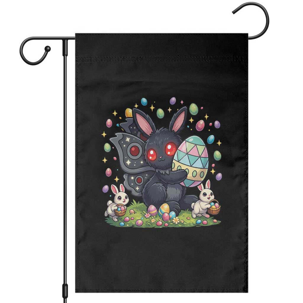 Funny Mothman Easter Bunny Ears Garden Flag Cryptid Lover Gift