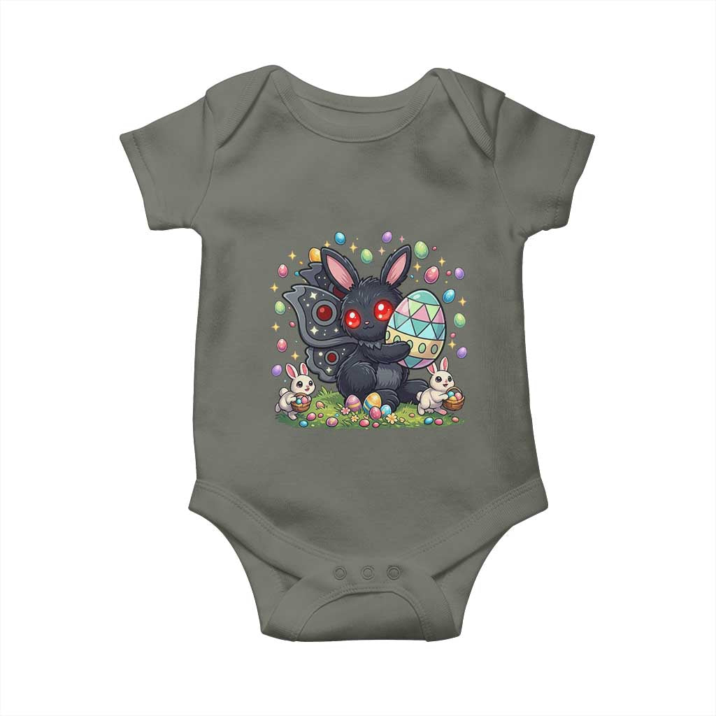 Funny Mothman Easter Bunny Ears Baby Onesie Cryptid Lover Gift