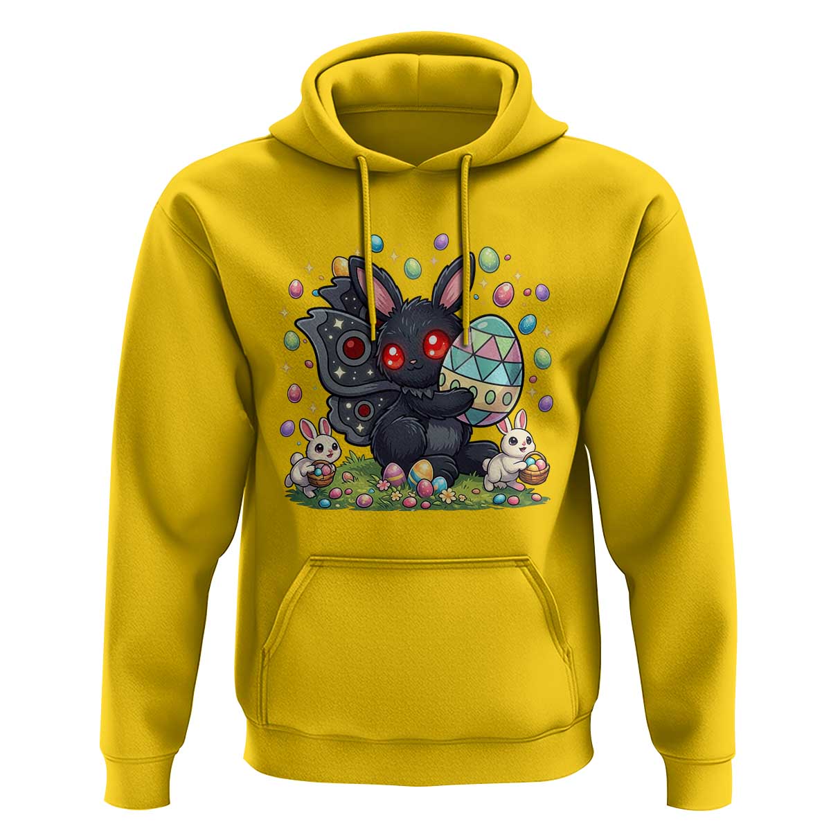 Funny Mothman Easter Bunny Ears Hoodie Cryptid Lover Gift