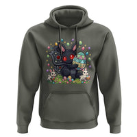 Funny Mothman Easter Bunny Ears Hoodie Cryptid Lover Gift