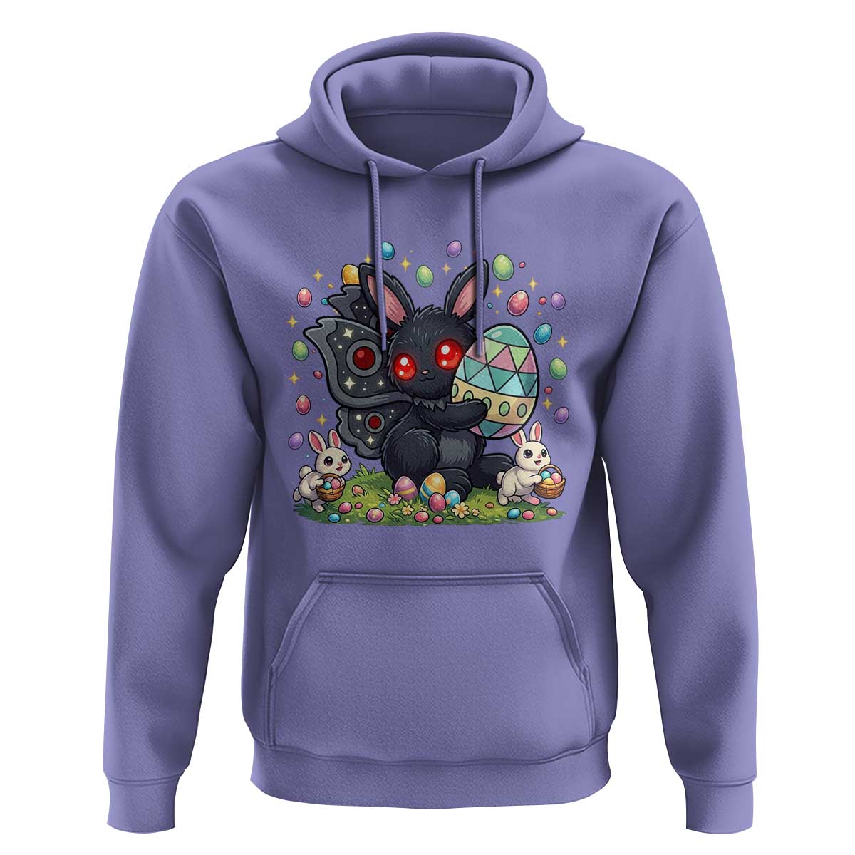 Funny Mothman Easter Bunny Ears Hoodie Cryptid Lover Gift