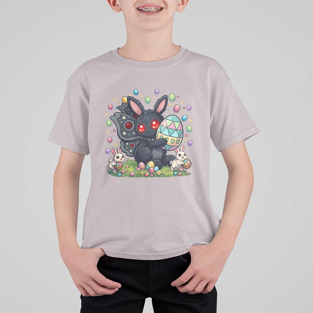 Funny Mothman Easter Bunny Ears T Shirt For Kid Cryptid Lover Gift