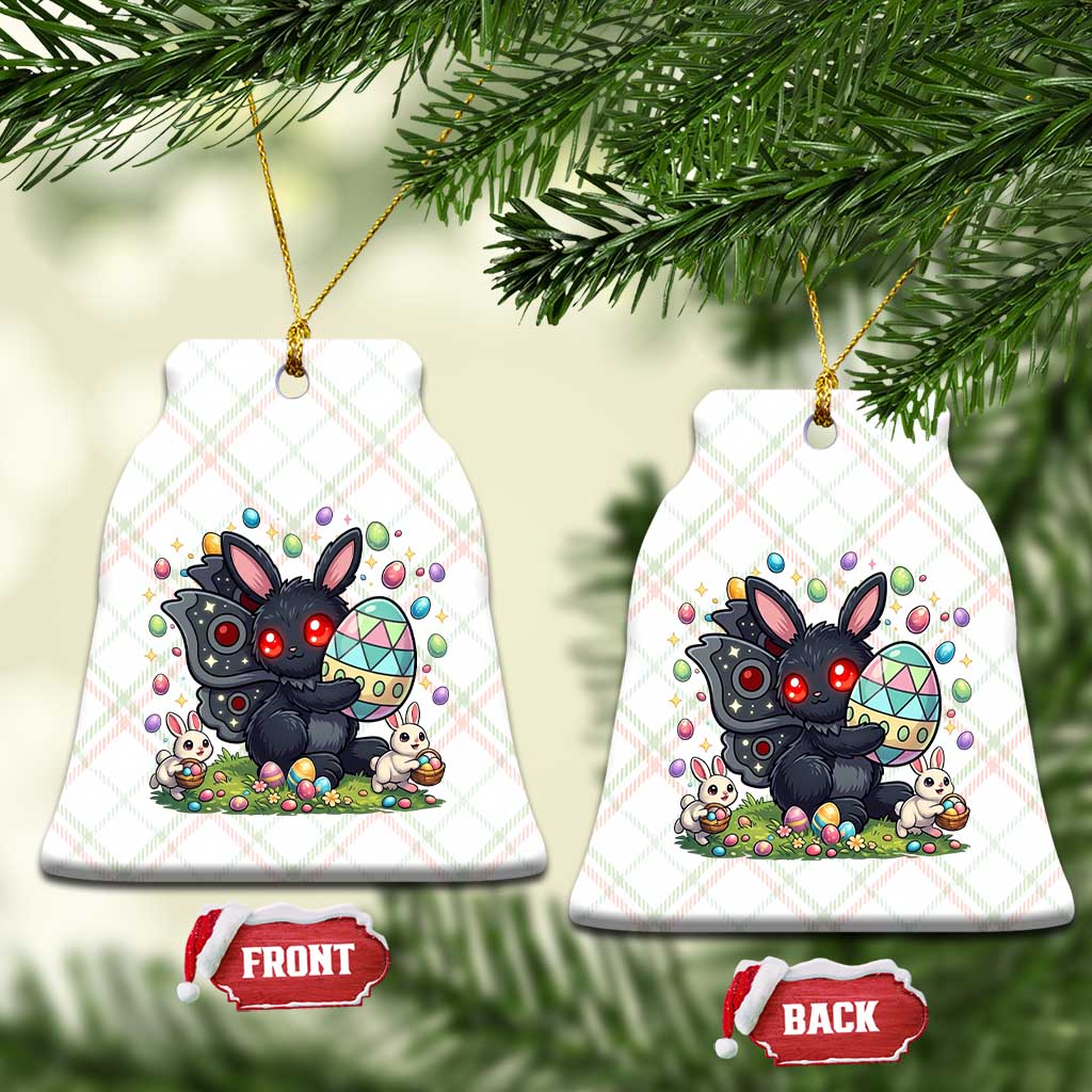 Funny Mothman Easter Bunny Ears Ceramic Ornament Cryptid Lover Gift