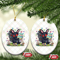 Funny Mothman Easter Bunny Ears Ceramic Ornament Cryptid Lover Gift