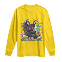 Funny Mothman Easter Bunny Ears Long Sleeve Shirt Cryptid Lover Gift