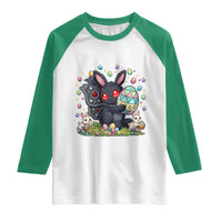 Funny Mothman Easter Bunny Ears Raglan Shirt Cryptid Lover Gift