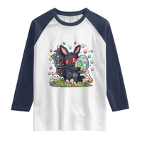 Funny Mothman Easter Bunny Ears Raglan Shirt Cryptid Lover Gift