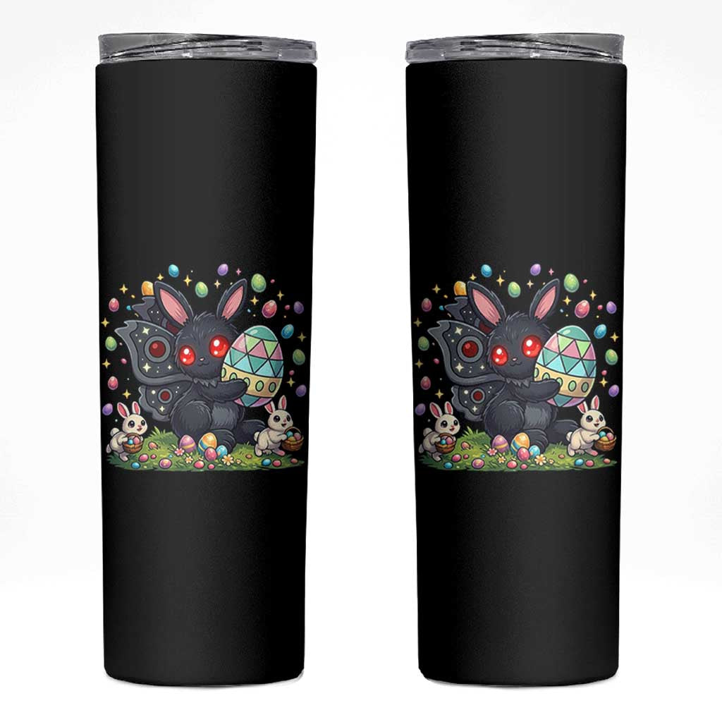 Funny Mothman Easter Bunny Ears Skinny Tumbler Cryptid Lover Gift