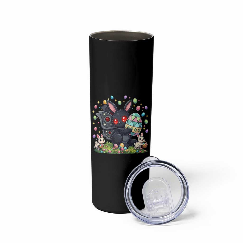 Funny Mothman Easter Bunny Ears Skinny Tumbler Cryptid Lover Gift