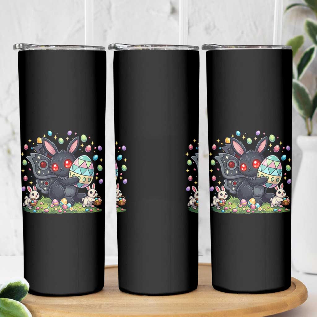 Funny Mothman Easter Bunny Ears Skinny Tumbler Cryptid Lover Gift