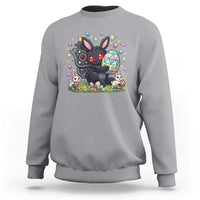 Funny Mothman Easter Bunny Ears Sweatshirt Cryptid Lover Gift