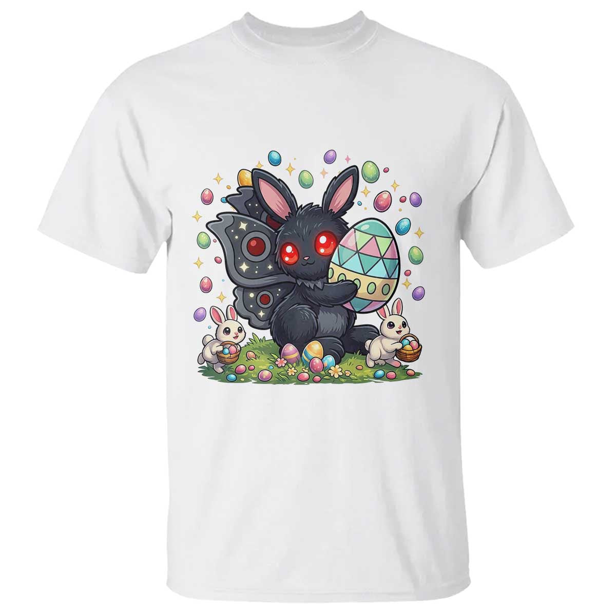 Funny Mothman Easter Bunny Ears T Shirt Cryptid Lover Gift