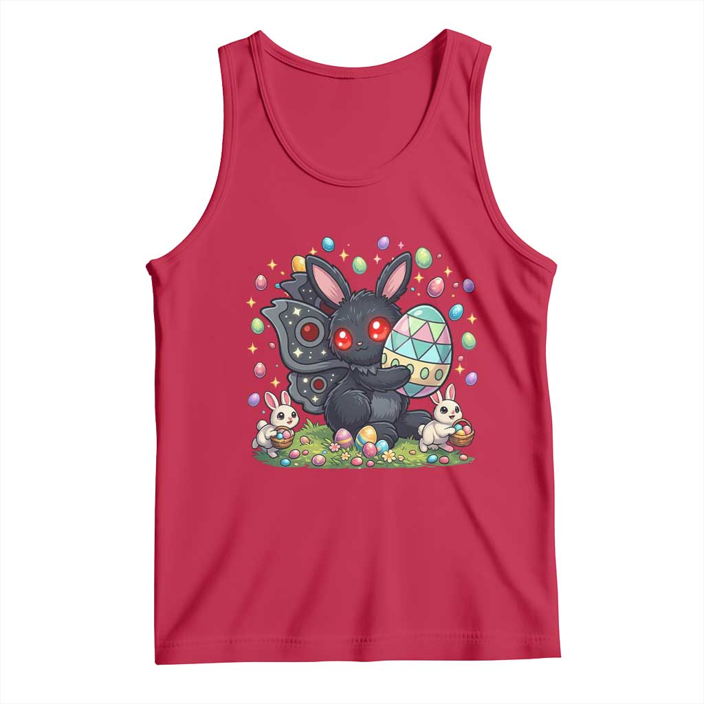 Funny Mothman Easter Bunny Ears Tank Top Cryptid Lover Gift