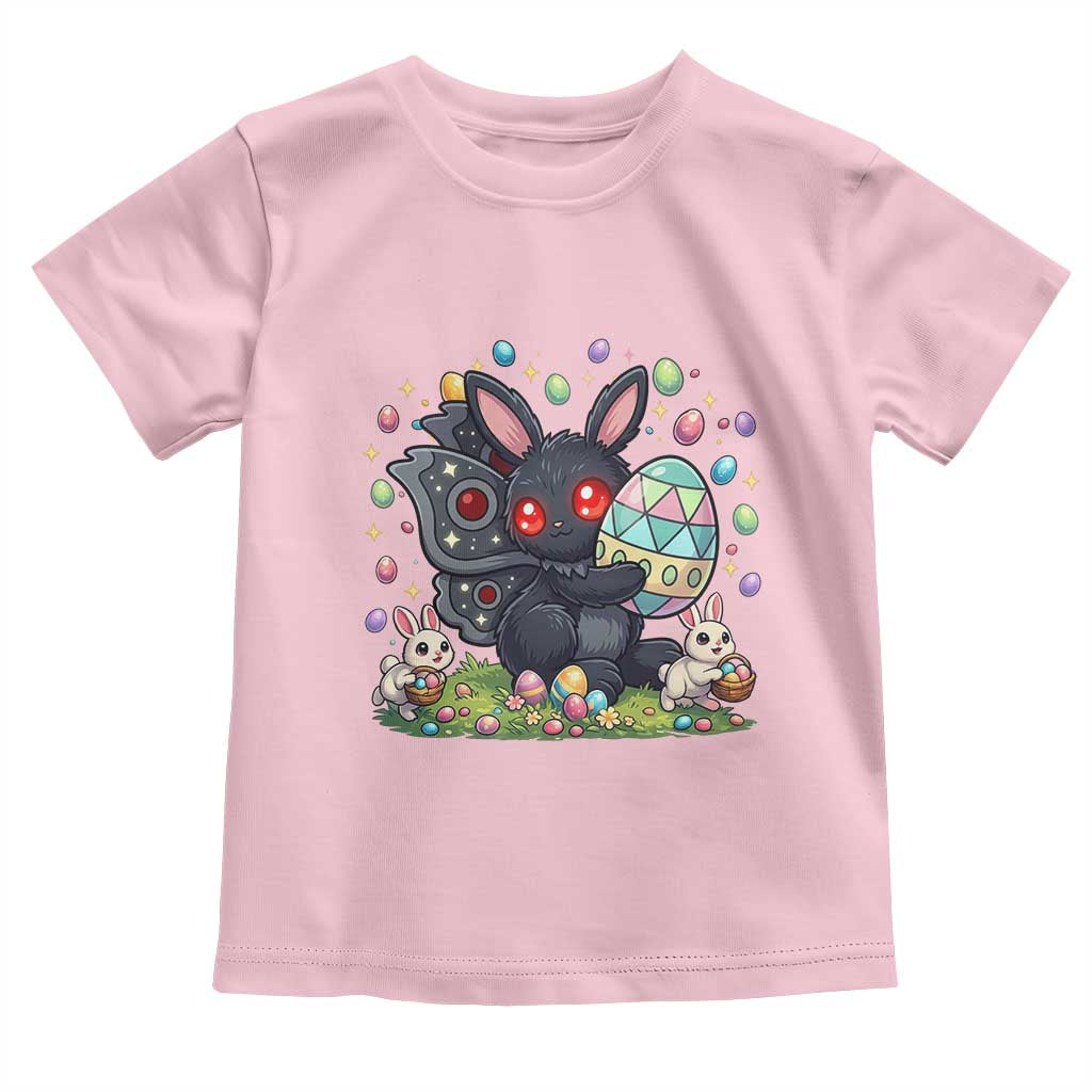 Funny Mothman Easter Bunny Ears Toddler T Shirt Cryptid Lover Gift