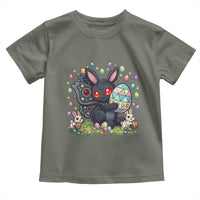 Funny Mothman Easter Bunny Ears Toddler T Shirt Cryptid Lover Gift
