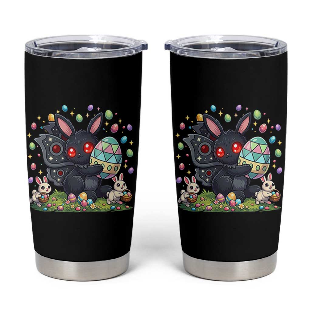 Funny Mothman Easter Bunny Ears Tumbler Cup Cryptid Lover Gift