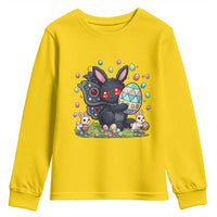 Funny Mothman Easter Bunny Ears Youth Sweatshirt Cryptid Lover Gift