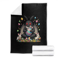 Mothman Easter Bunny Throw Blanket Funny West Virginia Cryptid Lover Gift