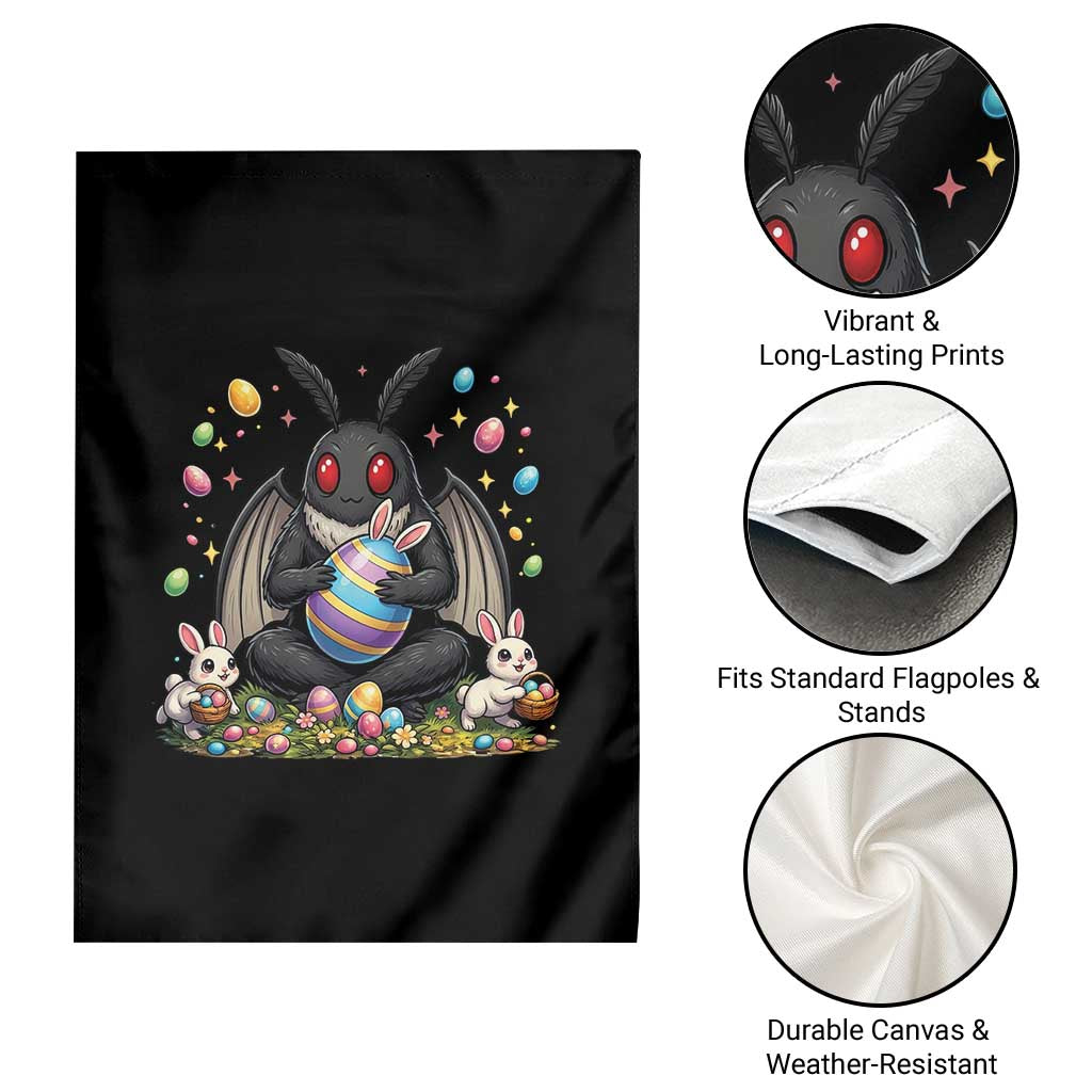 Mothman Easter Bunny Garden Flag Funny West Virginia Cryptid Lover Gift