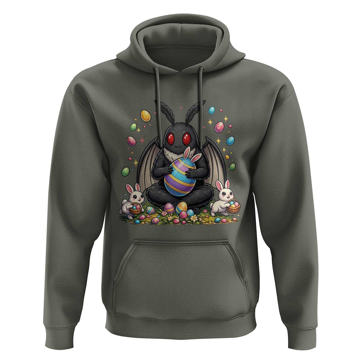Mothman Easter Bunny Hoodie Funny West Virginia Cryptid Lover Gift