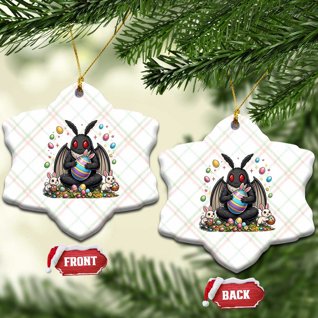 Mothman Easter Bunny Ceramic Ornament Funny West Virginia Cryptid Lover Gift