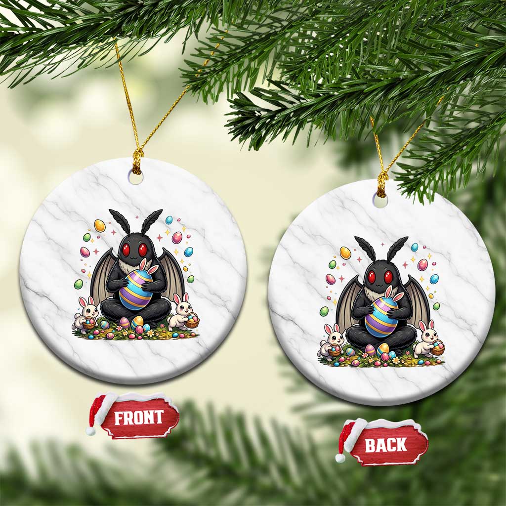Mothman Easter Bunny Ceramic Ornament Funny West Virginia Cryptid Lover Gift