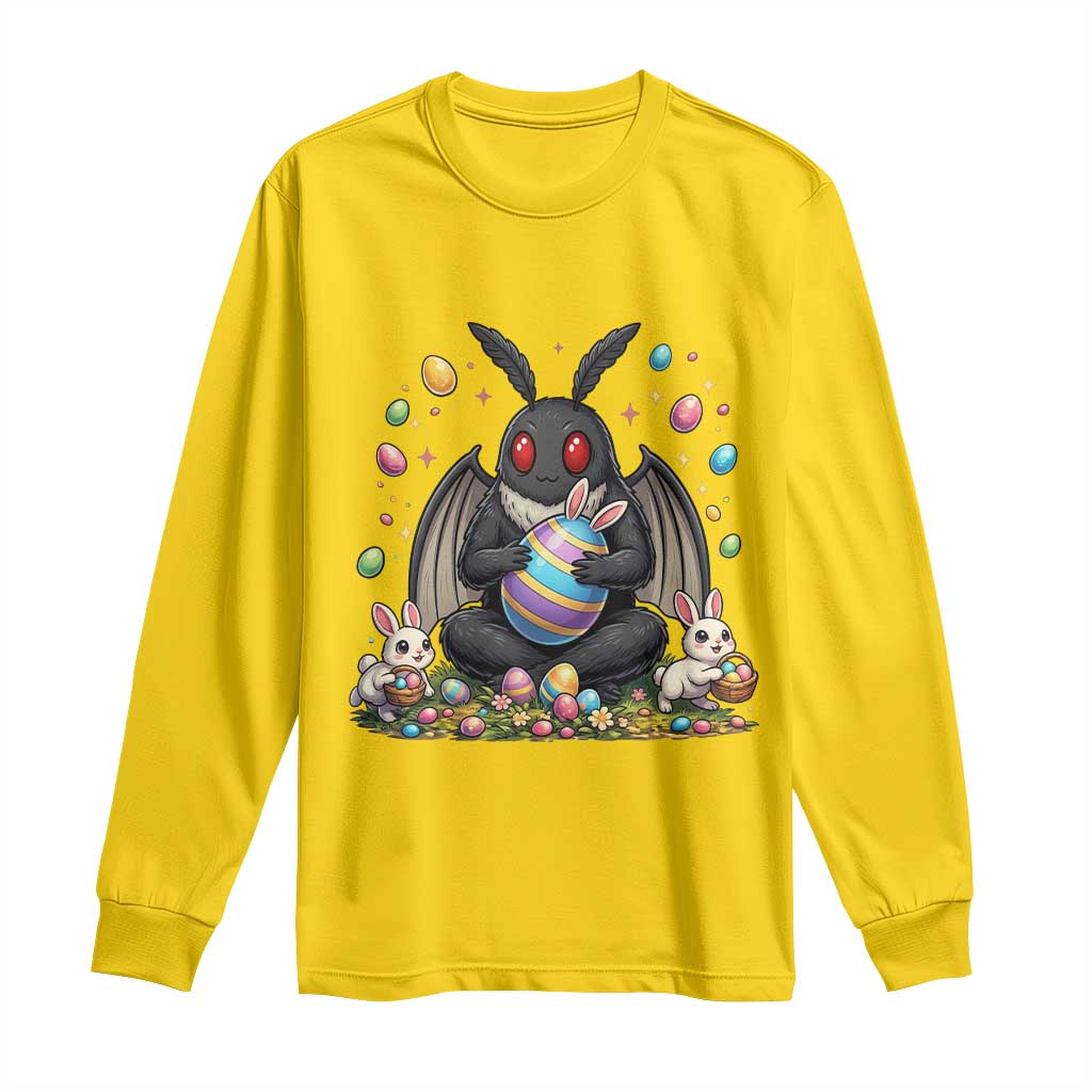 Mothman Easter Bunny Long Sleeve Shirt Funny West Virginia Cryptid Lover Gift