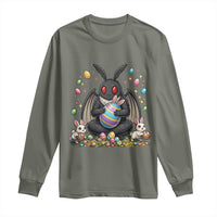 Mothman Easter Bunny Long Sleeve Shirt Funny West Virginia Cryptid Lover Gift