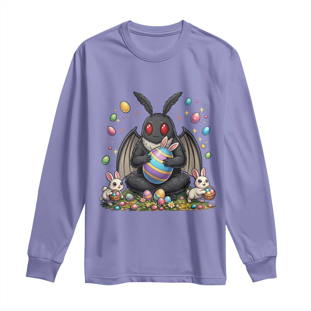 Mothman Easter Bunny Long Sleeve Shirt Funny West Virginia Cryptid Lover Gift