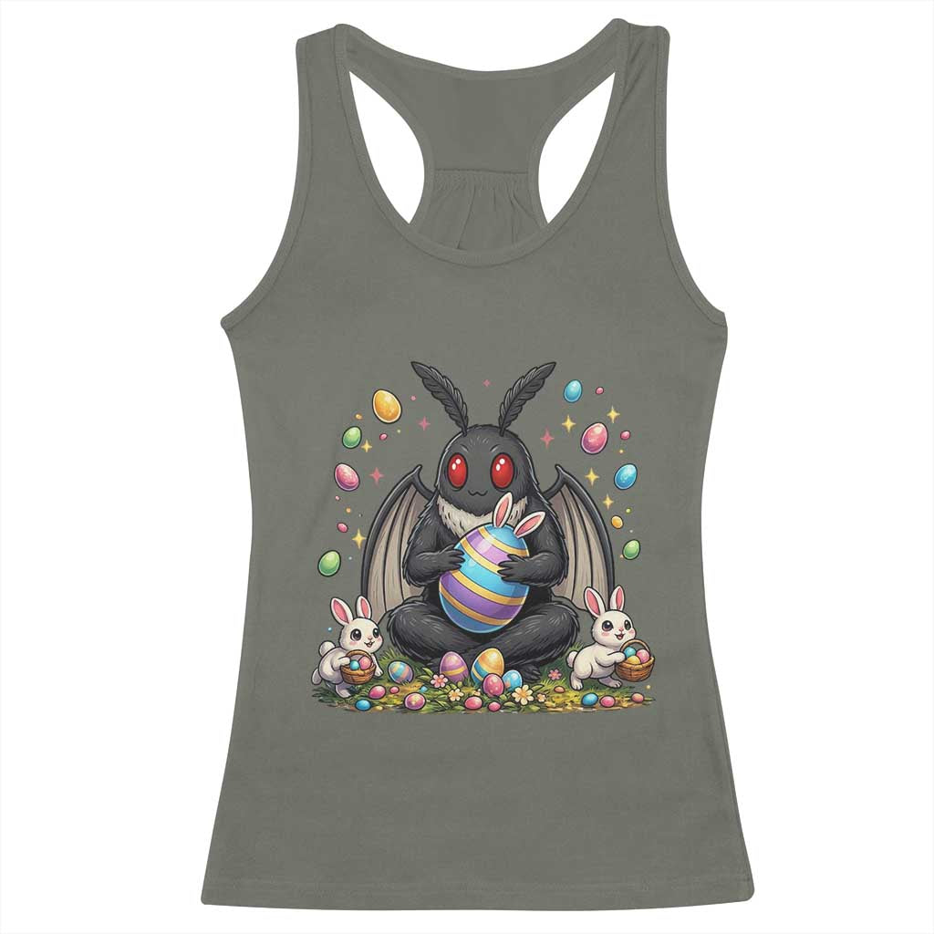 Mothman Easter Bunny Racerback Tank Top Funny West Virginia Cryptid Lover Gift