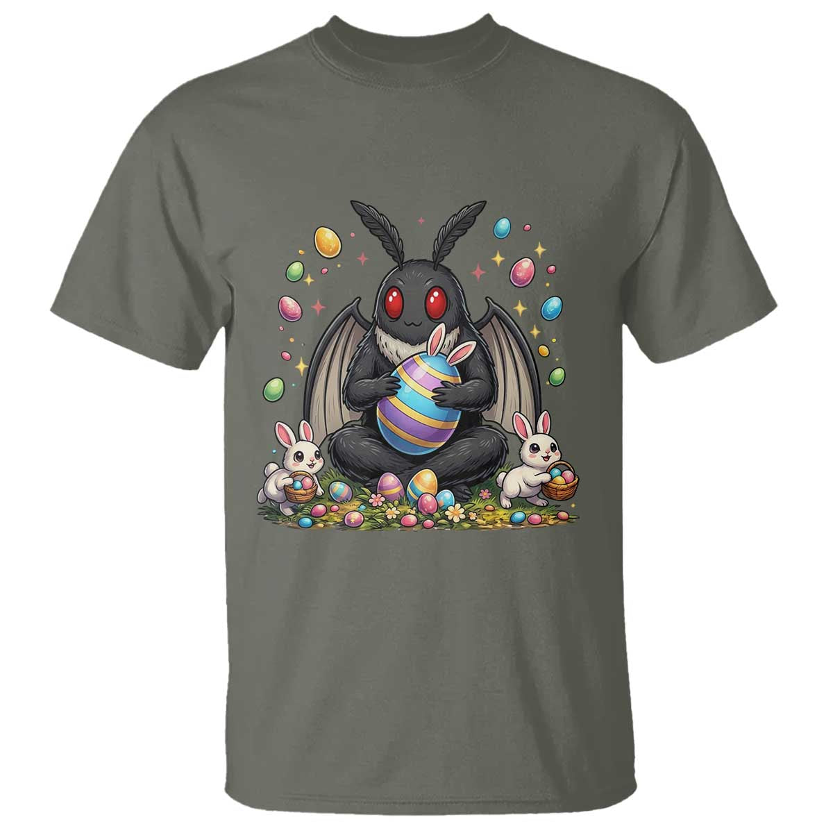 Mothman Easter Bunny T Shirt Funny West Virginia Cryptid Lover Gift