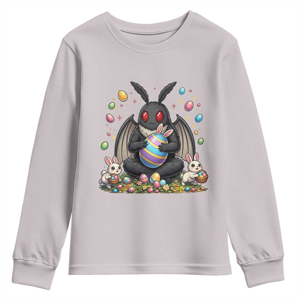 Mothman Easter Bunny Youth Sweatshirt Funny West Virginia Cryptid Lover Gift