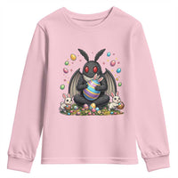 Mothman Easter Bunny Youth Sweatshirt Funny West Virginia Cryptid Lover Gift