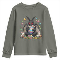 Mothman Easter Bunny Youth Sweatshirt Funny West Virginia Cryptid Lover Gift
