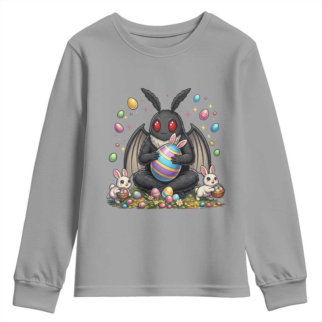 Mothman Easter Bunny Youth Sweatshirt Funny West Virginia Cryptid Lover Gift