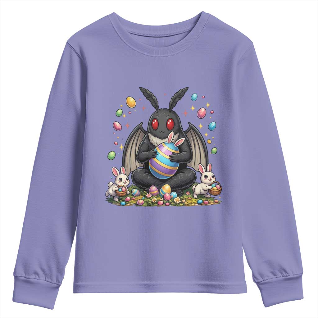 Mothman Easter Bunny Youth Sweatshirt Funny West Virginia Cryptid Lover Gift
