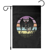 Retro Sunset Mothman Easter Egg Hunt Garden Flag Cryptid Lover Gift