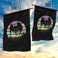 Retro Sunset Mothman Easter Egg Hunt Garden Flag Cryptid Lover Gift