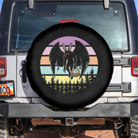 Retro Sunset Mothman Easter Egg Hunt Spare Tire Cover Cryptid Lover Gift